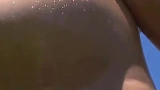 9 Months Pregnant Oiled up Outdoor Sex