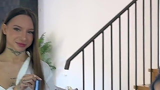 Backstage! Innocent Looking Teens Sasha Paige & Luna Evans Go Slutty in Dirty Threesome Fuck!