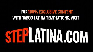 18yo Latina Stepdaughter Rides Big Cock