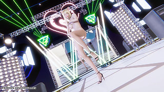 I Ren - Butt - Ahri Sexy Naked Dance