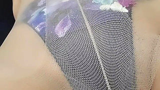 Wearing Pantyhose and Fingering My Crotch