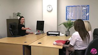 Lacey Starr - office lesbain three-way