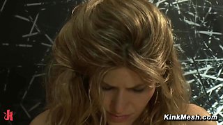 Arousing Babe Abby Machine Nailing Spree