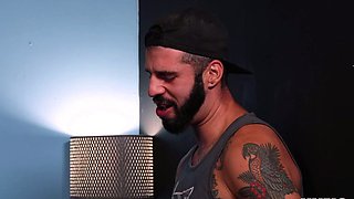 Bearded gay get assfucked by horny stud