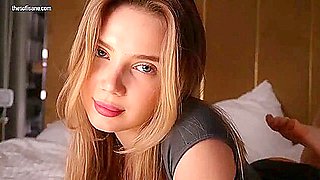 Beautiful Sucks Her Man Tenderly Before He Fucks Her - Petite Blonde