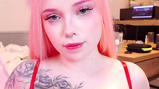 Tittyfuck Horny Babe, Cum on Tits, Oiled Boobs