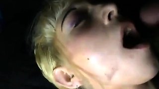 Dirty-Talking Russian Blonde Girl Swallows Cum