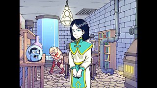 Animated bondage babe gets it hard in the ass at the pool