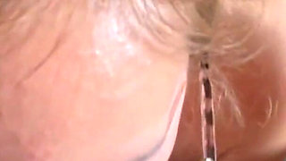 Glasses blowjob with cumshot on face