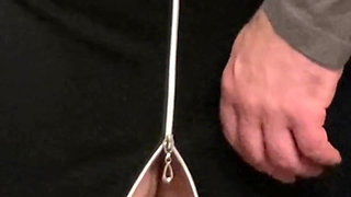 Horny Babe Fingered Under Dress in Public