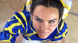 POV Chun-li in Action! Cum on the Face!