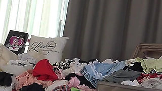 Try on Haul of a Real College Girl Who Is a Cute Natural Beauty with an Amazingly Sexy Body