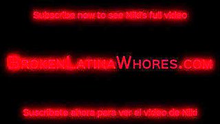 Skinny Pretty Latina Niki Gets Whipped And Destroyed In Rough Anal Threesome