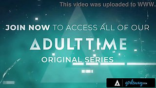 Girlsway - small Vanna Bardot's vagina gets lubed up outside by hot resort masseuse jasmine sherni