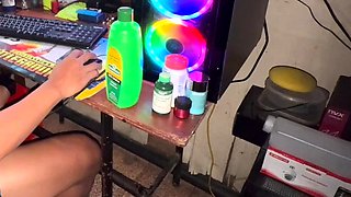 Filipina Stepsis Suck & Swallows Cum While Im Gaming!