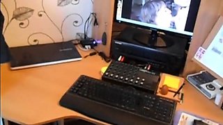 Older Man Sucking Young Cock and Jerking Off