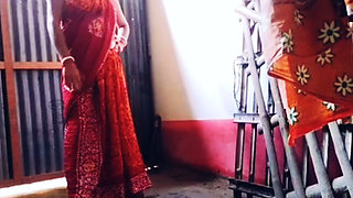 My Beautiful Saree Wear Bhabi with Big Boobs Waiting for My Big Black Cock in Outside
