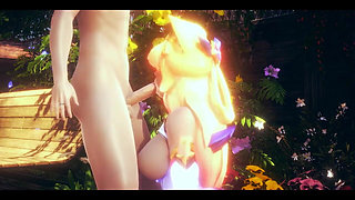 Lol Hentai - Ahri and Syra Threesome with Amazing Sex - Japanese Asian Manga Anime Film Game Porn