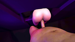 Slut Behind the Hole - Doggy Style Glory Hole- VR Cgi 3D Hentai Anime