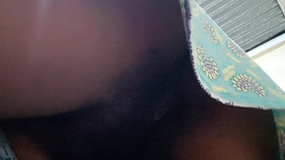 In Order to Show Me Her Large Pussy and Masturbate, the Lovely Stepmother Removes Her Underwear Twice