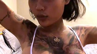 Big boobs milf masturbates with her dildo
