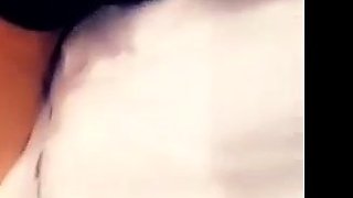 Glamour babe with big boobs masturbates in lingerie