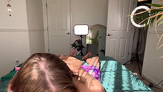 Sexy Teen Brunette Chick Handjobs POV