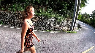 Blonde Thai GF With A Big Booty Fucked Hard After A Long
