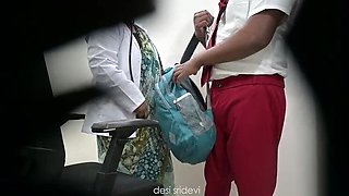 Hot Indian Lady Doctor Examines School Boy's Dick in Hospital - Desisridevi