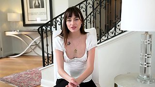 Skinny Brunette Lana Smalls Pussy Filled A Hot Load of Jizz