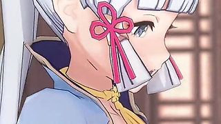 Genshin Impact - Ayaka and Aether Passionate Sex Scene - Sweet Moaning - 3D Hentai Animation