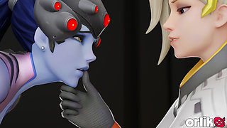 Widowmaker Punished for Cake - Intense BBC Fuck & Creampie - 3D Overwatch Porn