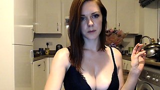 Big boobs webcam slut toys her asshole