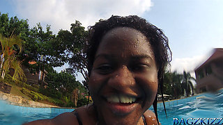 Unique Underwater Shots of Two Black Lesbians