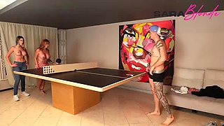 Hot Married Women Fuck Young Tattooed Teen And Swallow Cum - Sara Blonde & Ambar Prada Threesome