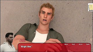 3D cartoon porn for first-timers in a visual novel setup