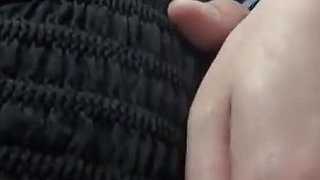 Crowded Bus Thrill. Husband Nearby, Tight Skirt Wife Feels a Bold Press and Quietly Guides It Closer in Risky Heat. - Part1