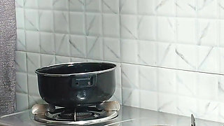 Indian Housewife Cook with Big Cock and Boyfriend Behind Sex