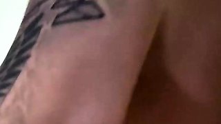 Adrianna Savu in fishnet seduces with bj and