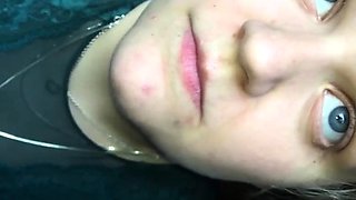 Blowjob cumshot whore gargles pov bukkake fetish cum