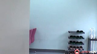 Rei Mizuna Japanese Nurse Moans Loudly While Fingering Her Wet Pussy in Doctor's Office - Uncensored Solo Masturbation