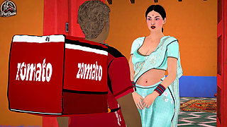 Desi Bhabhi Fucked Hard by Black African Pizza Boy BBC - Unsatisfied Wife Takes Huge Black Cock Hindi Sex Video