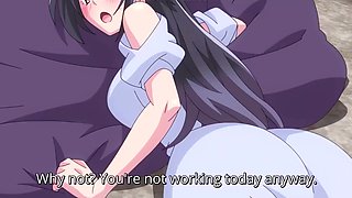 Hot hentai: hot girl with big boobs seduces her masseur and gets her pussy teased with his hands