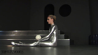 Contortion in Shiny Catsuit