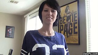 BIG TITS MASTURBATION BY SKINNY BRUNETTE
