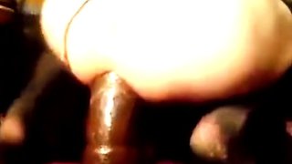 Esther Takes Huge Black Dildo - Pussy Then Asshole