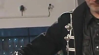 Humiliating bondage with whipping