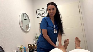 My Stepmom The Masseuse Fixed My Knees - With Her Mouth