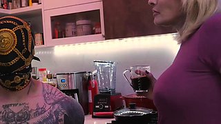 Lucy Hart Milks Heavy In The Kitchen At SweetFemdom