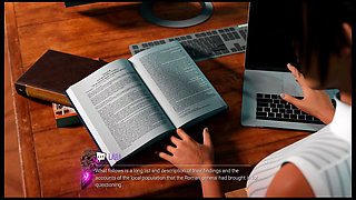 Croft Adventures Hentai Game Parody Ep.5 Lara Find a BBC Gloryhole in the Library Restroom!